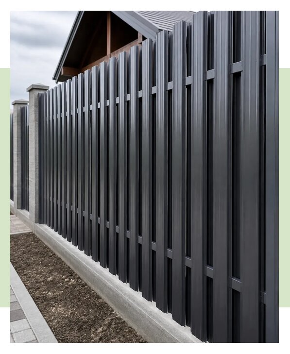 Забор евроштакетник шахматка в Петрозаводске по цене от 5278 р. | ЗаборЭксеперт-Птр