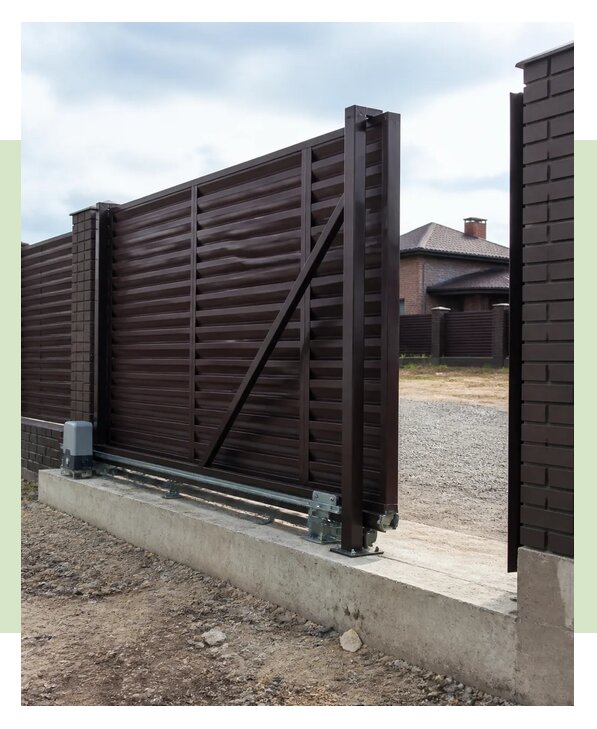 Откатные ворота на тумбе в Петрозаводске по цене от 76125 р. | ЗаборЭксеперт-Птр