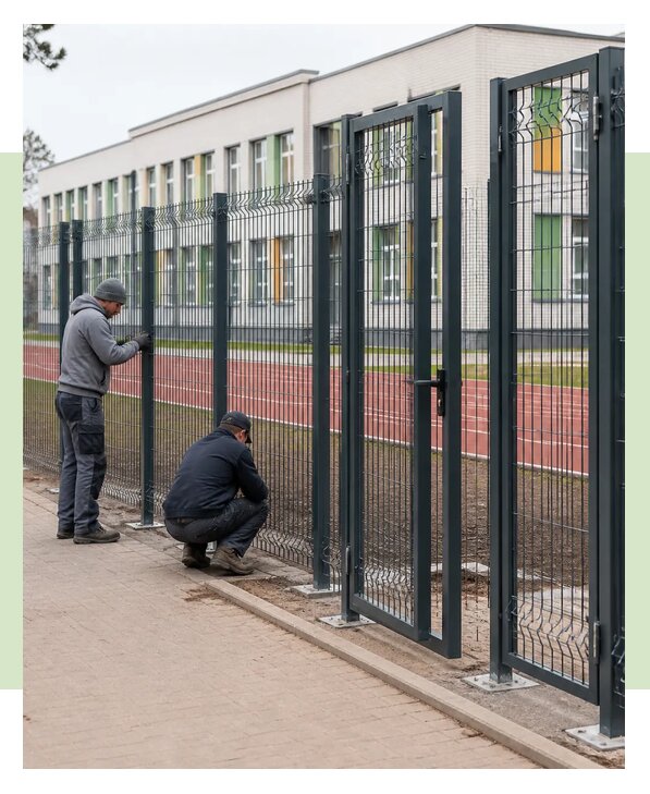 Монтаж ограждений для школ и учебных учреждений в Петрозаводске